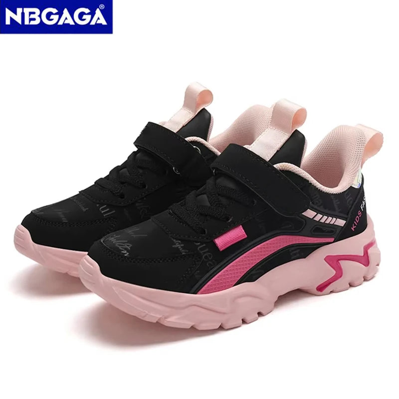 Girls Sneakers Fashion Non-Slip Casual Flat Running Shoes for Student's