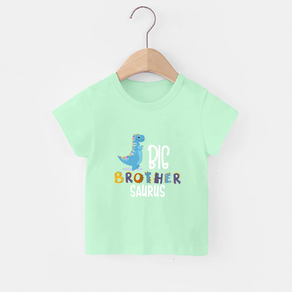 Saul Big Brother Little Brother Dinosaur Tees - GuGuTon baby store - Baby Fashion - Toddlers Outfits - Babies Outfits - Toddler Clothes - Kids Clothing - Newborn Clothes - Newborn Wear - Kids Wear - Trending Clothes - Trending Outfits - Fall Fashion - Winter Fashion - Girls Clothes - Boys Clothes - Babies Wear - Kids Accessories - KidsWear - Summer Clothes - Summer Fashion - Summer Trend - Falls Sweaters - Tops - Bottom - Jeans - Blouse - Dresses - Newborn Dresses - Toys