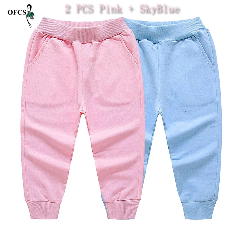 Mateo Casual Sport Pants Kids Trousers Toddler Dropshipping Solid Elastic