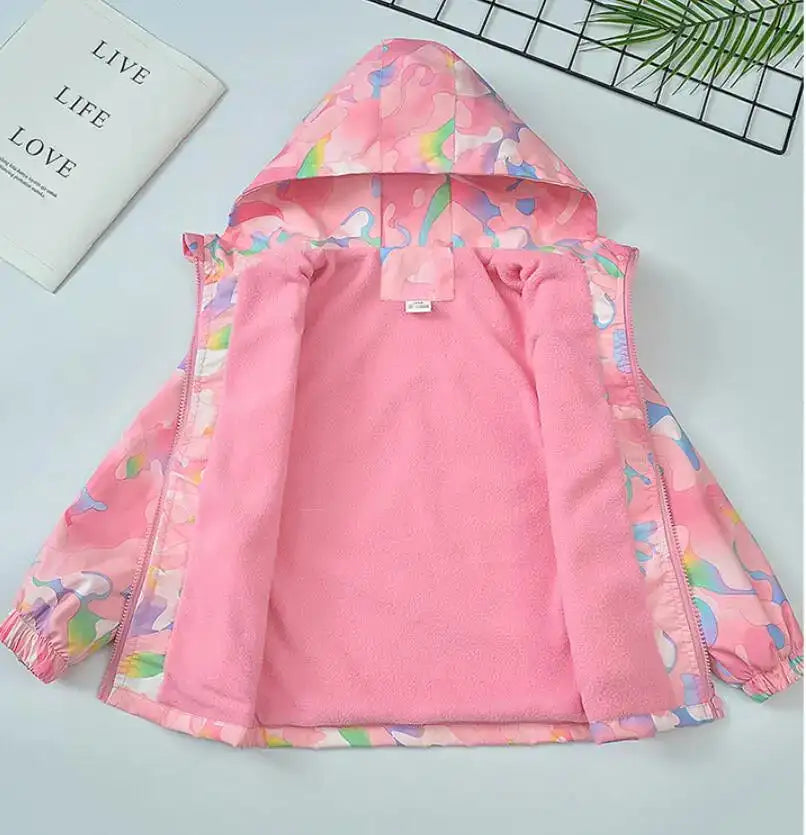 Kirsys Polar Fleece Outdoor Jacket Thickened Hooded Windbreaker