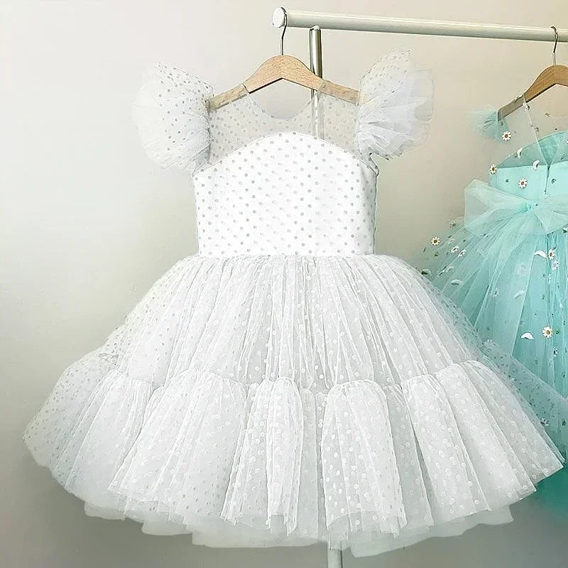 Olivia Princess Children Sequins Bow Pageant Gown Flower