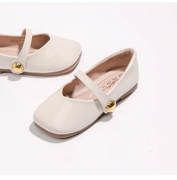 Zapatos Niña Girl Leather Shoe New Red Princess Shoes Summer Flat Sole Single Shoe Mary Jane Shoe Lolita Shoes Girl Kids Shoes