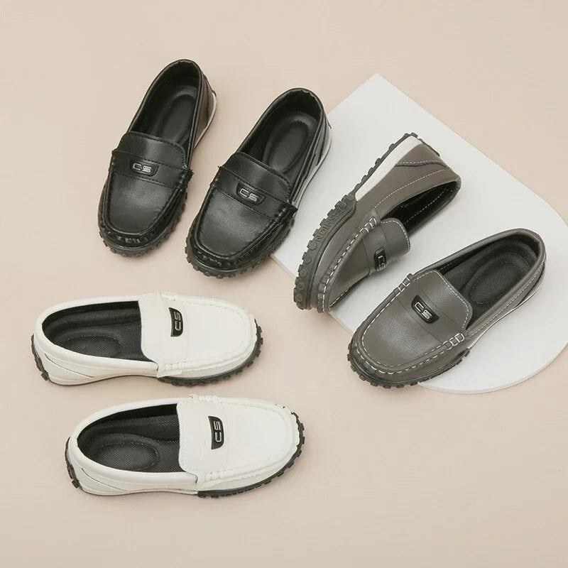 Shoes Children Fashion Leather Kids Loafers Slip Boys - GuGuTon baby store - Baby Fashion - Toddlers Outfits - Babies Outfits - Toddler Clothes - Kids Clothing - Newborn Clothes - Newborn Wear - Kids Wear - Trending Clothes - Trending Outfits - Fall Fashion - Winter Fashion - Girls Clothes - Boys Clothes - Babies Wear - Kids Accessories - KidsWear - Summer Clothes - Summer Fashion - Summer Trend - Falls Sweaters - Tops - Bottom - Jeans - Blouse - Dresses - Newborn Dresses - Toys