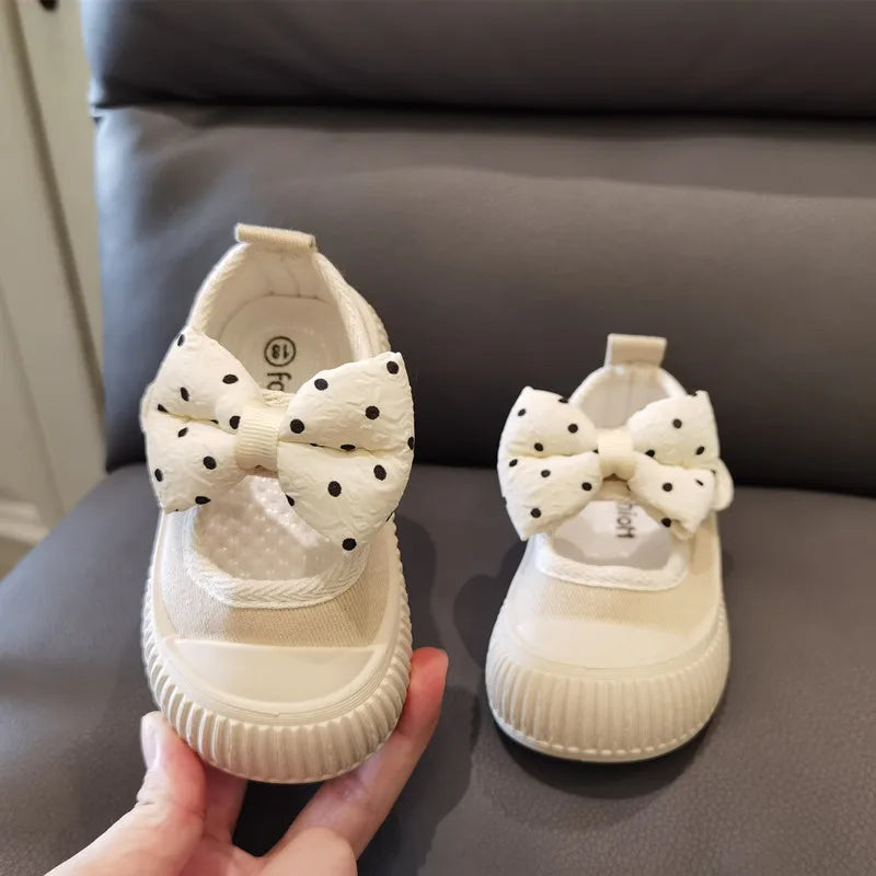 2026 Kids Shoes Baby Girl Walking Shoes with Breathable and Non Slip Mesh Bow Princess Shoes with Non Slip Soft Soles