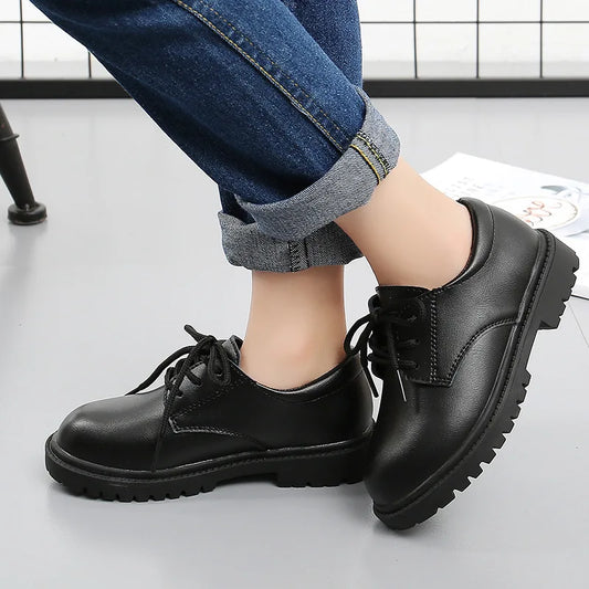 Boys Shoes Children Leather Shoes For Big Kids Teenagers Size 27-38 For Big Boys