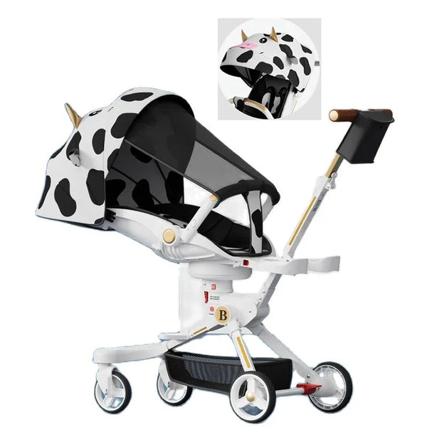Baby Stroller is Portable and Foldable One Button Can Be Seated