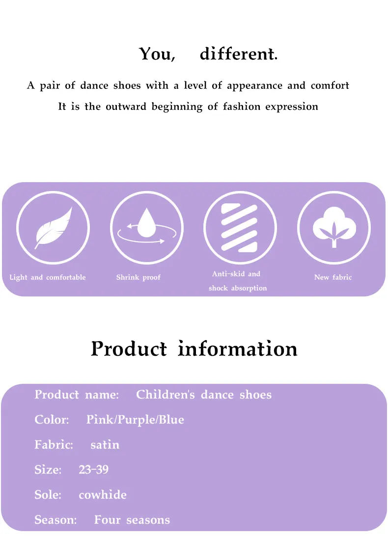 Girls' dance shoes Soft soled exercise shoes Children's ballet baby dance shoes Cute stage show cat PAWS