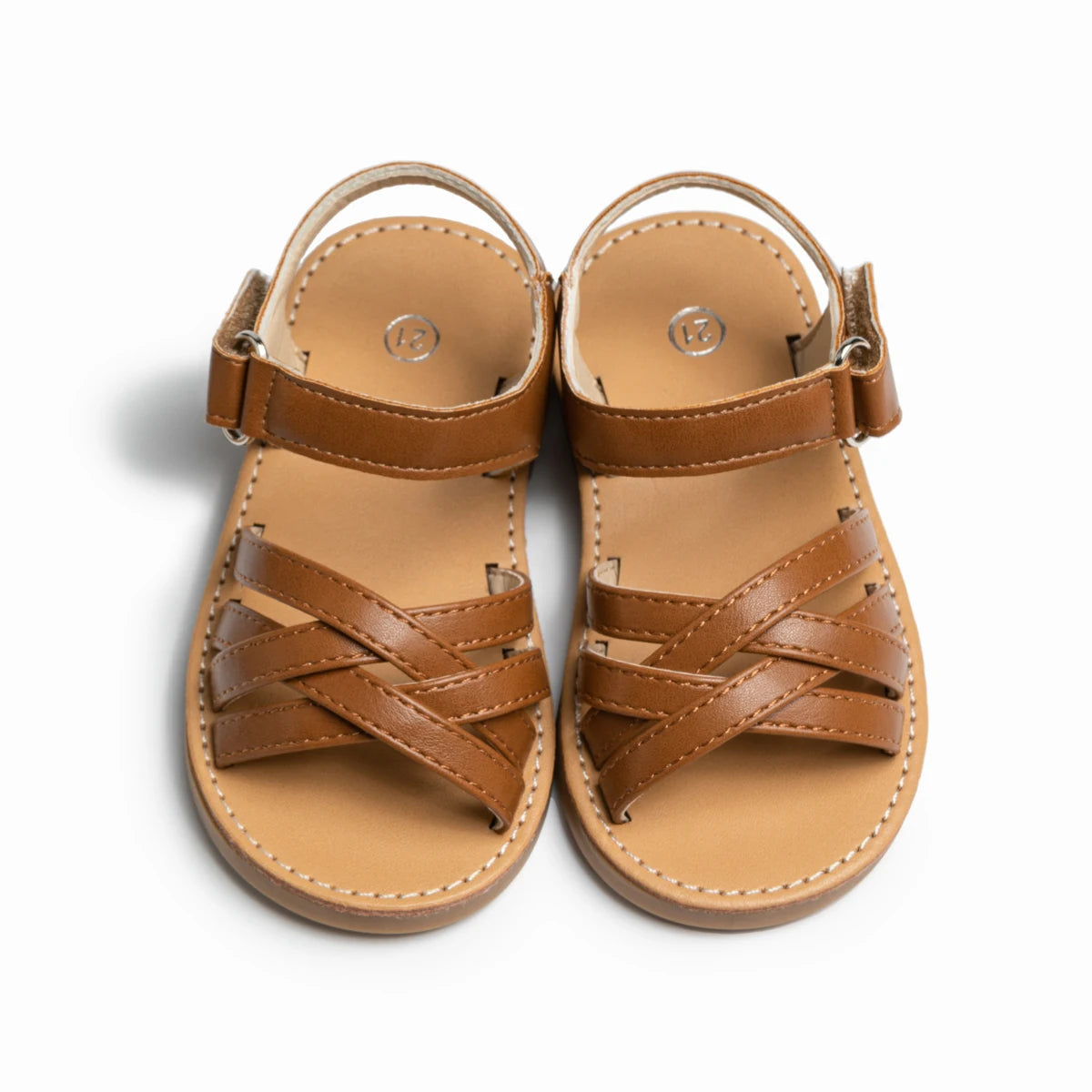 Girls Summer Sandals Kids Cross Strap Open Toe Shoes Toddler