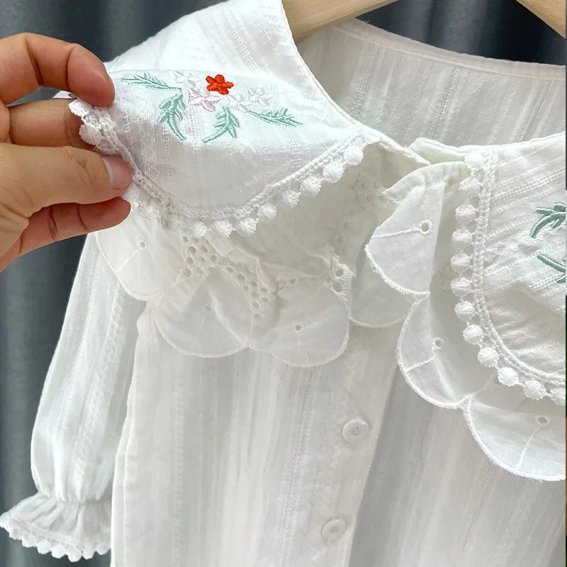 Wendy Princess Embroidered Blouse Top