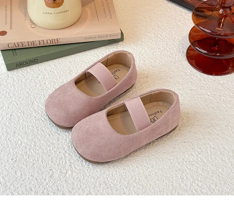 Girls Dance Performance Shoes Slip-on Kids Soild Candy Color Ins Trendy 2026 New Girls Flat Shoes