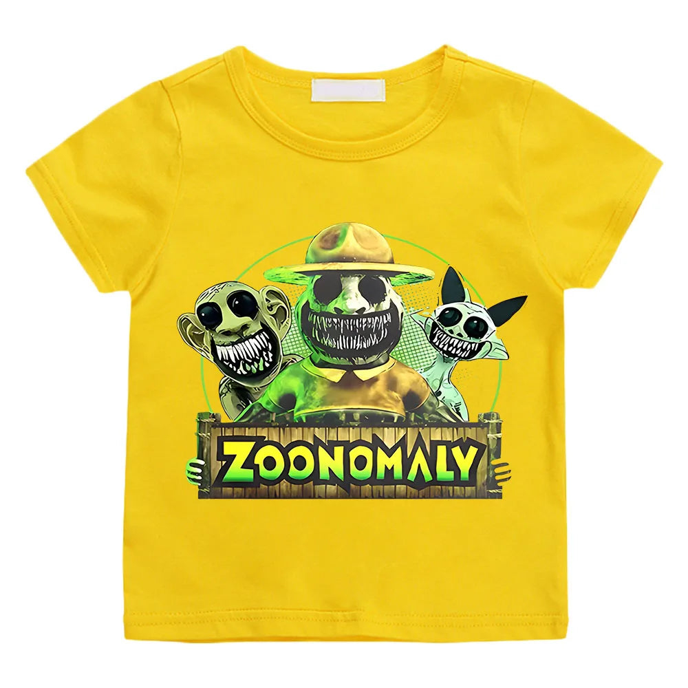 David Game Zoonomaly Cartoon Clothes Cotton Tees - GuGuTon baby store - Baby Fashion - Toddlers Outfits - Babies Outfits - Toddler Clothes - Kids Clothing - Newborn Clothes - Newborn Wear - Kids Wear - Trending Clothes - Trending Outfits - Fall Fashion - Winter Fashion - Girls Clothes - Boys Clothes - Babies Wear - Kids Accessories - KidsWear - Summer Clothes - Summer Fashion - Summer Trend - Falls Sweaters - Tops - Bottom - Jeans - Blouse - Dresses - Newborn Dresses - Toys