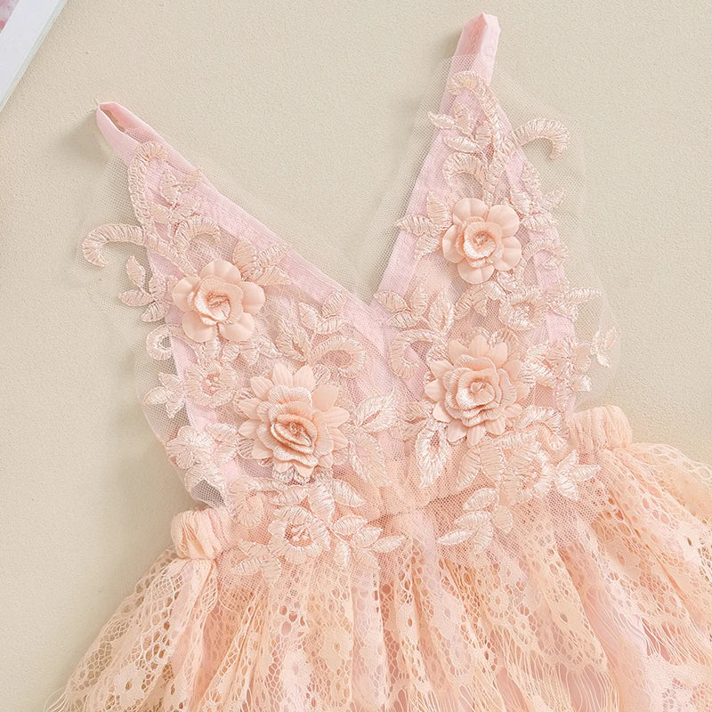 Lioraitiin Baby Girls Romper Dress