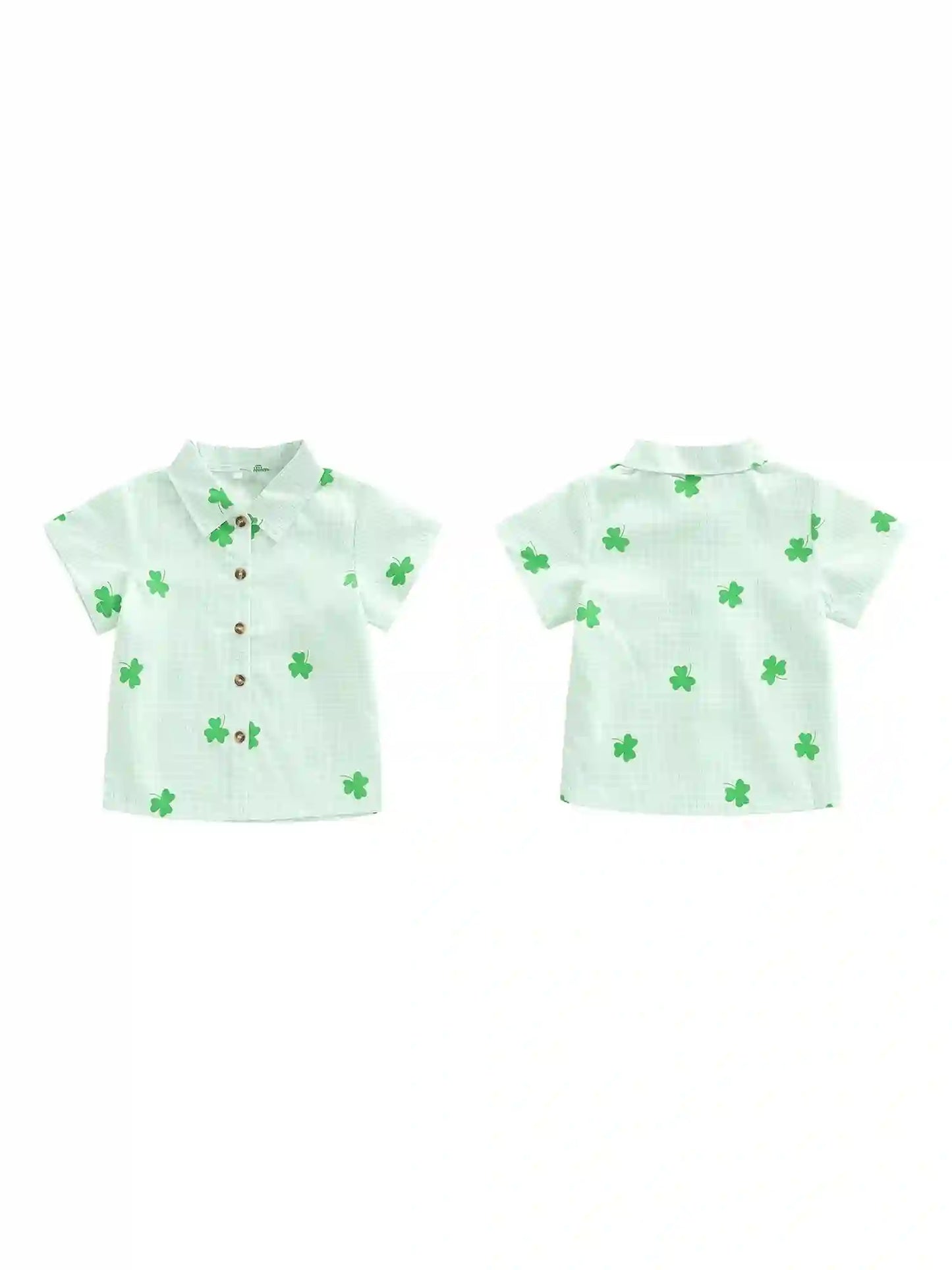 Jane Unisex Lapel Collar Short Sleeve Top
