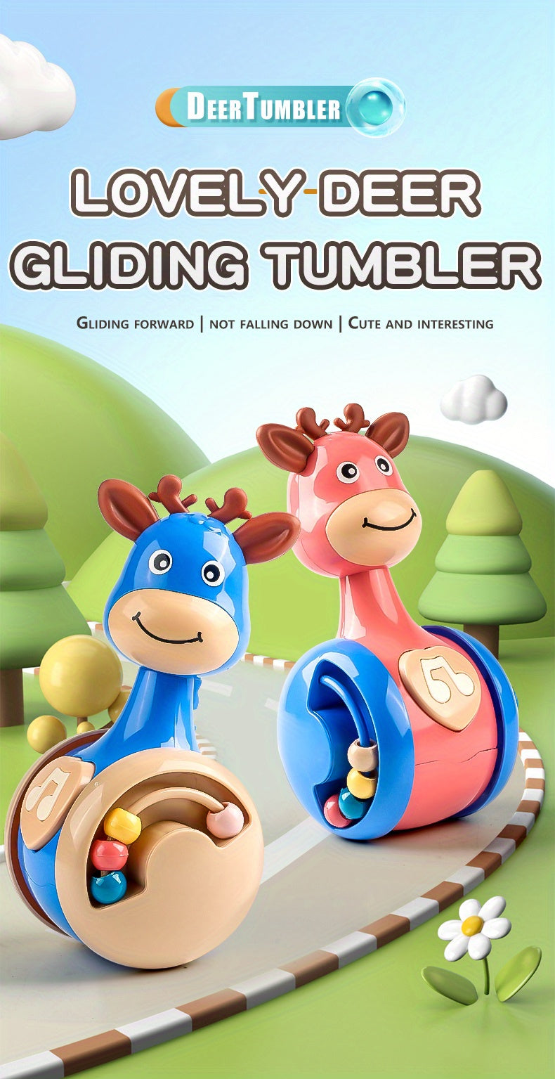 Roly Poly Baby Toys 6 to 12 Months, Tumbler Wobbler Toys for Infant Boy Girl - Perfect for Learning
