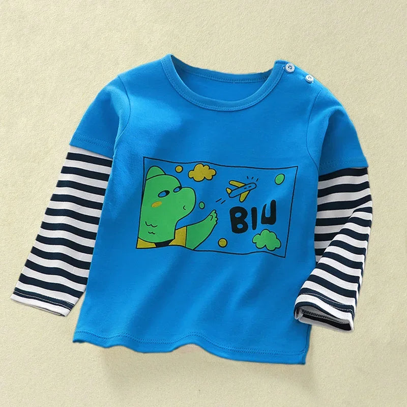 Daniel Cartoon Long Sleeve Baby Clothing Cotton Sweater - GuGuTon baby store - Baby Fashion - Toddlers Outfits - Babies Outfits - Toddler Clothes - Kids Clothing - Newborn Clothes - Newborn Wear - Kids Wear - Trending Clothes - Trending Outfits - Fall Fashion - Winter Fashion - Girls Clothes - Boys Clothes - Babies Wear - Kids Accessories - KidsWear - Summer Clothes - Summer Fashion - Summer Trend - Falls Sweaters - Tops - Bottom - Jeans - Blouse - Dresses - Newborn Dresses - Toys