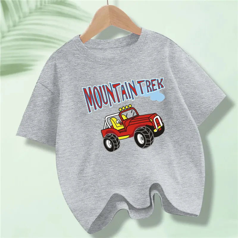 Martin Kids Cartoon Excavator Print T Shirt - GuGuTon baby store - Baby Fashion - Toddlers Outfits - Babies Outfits - Toddler Clothes - Kids Clothing - Newborn Clothes - Newborn Wear - Kids Wear - Trending Clothes - Trending Outfits - Fall Fashion - Winter Fashion - Girls Clothes - Boys Clothes - Babies Wear - Kids Accessories - KidsWear - Summer Clothes - Summer Fashion - Summer Trend - Falls Sweaters - Tops - Bottom - Jeans - Blouse - Dresses - Newborn Dresses - Toys