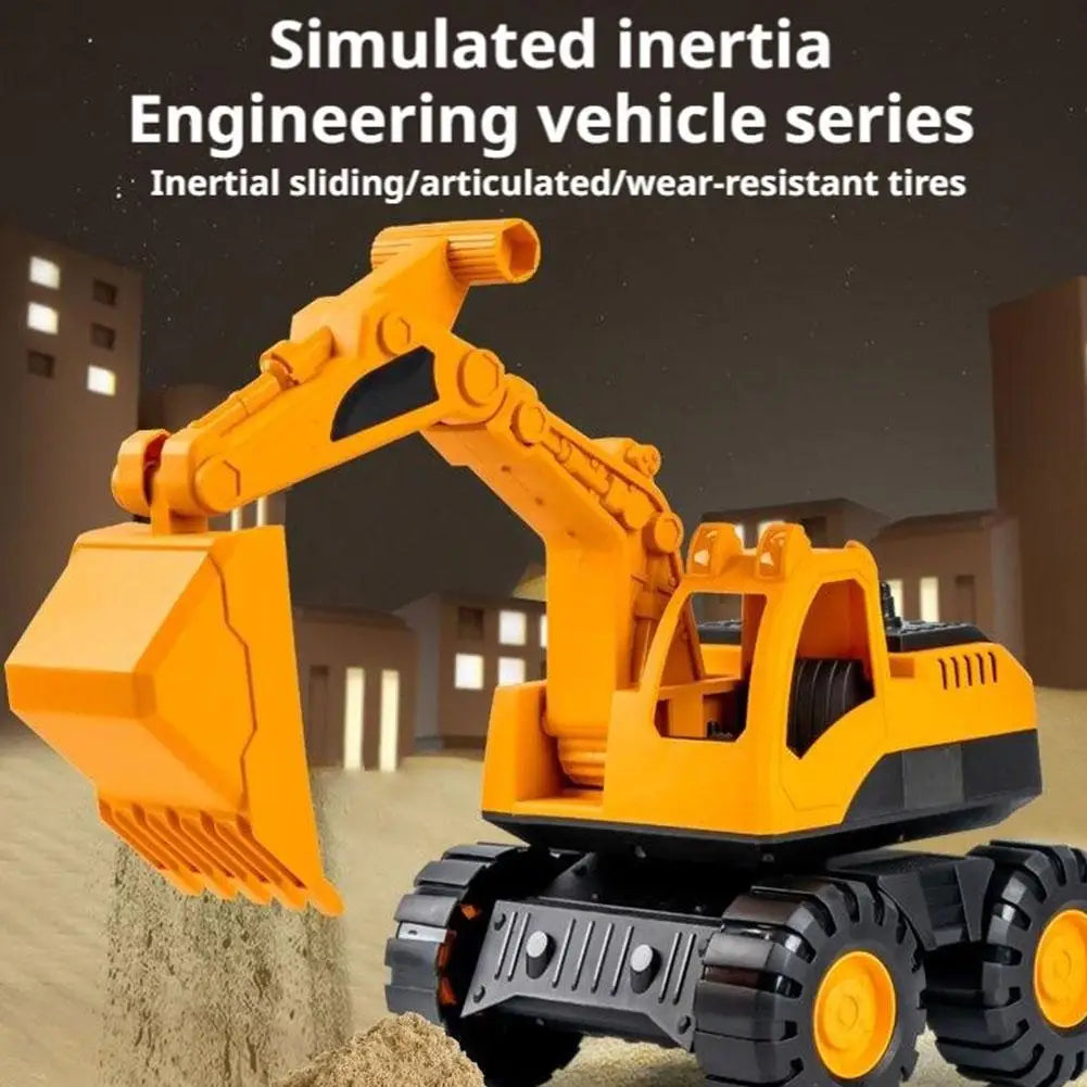 Big Inertia Engineering Toy Truck for Kids Thickened Drop-Resistant Beach Excavator Shovels