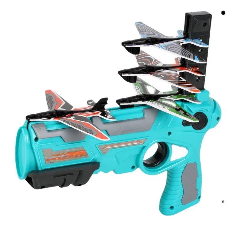 Children's Toys Airplane Launcher Children's Fun Foam Airplane  Sports Flying Toy