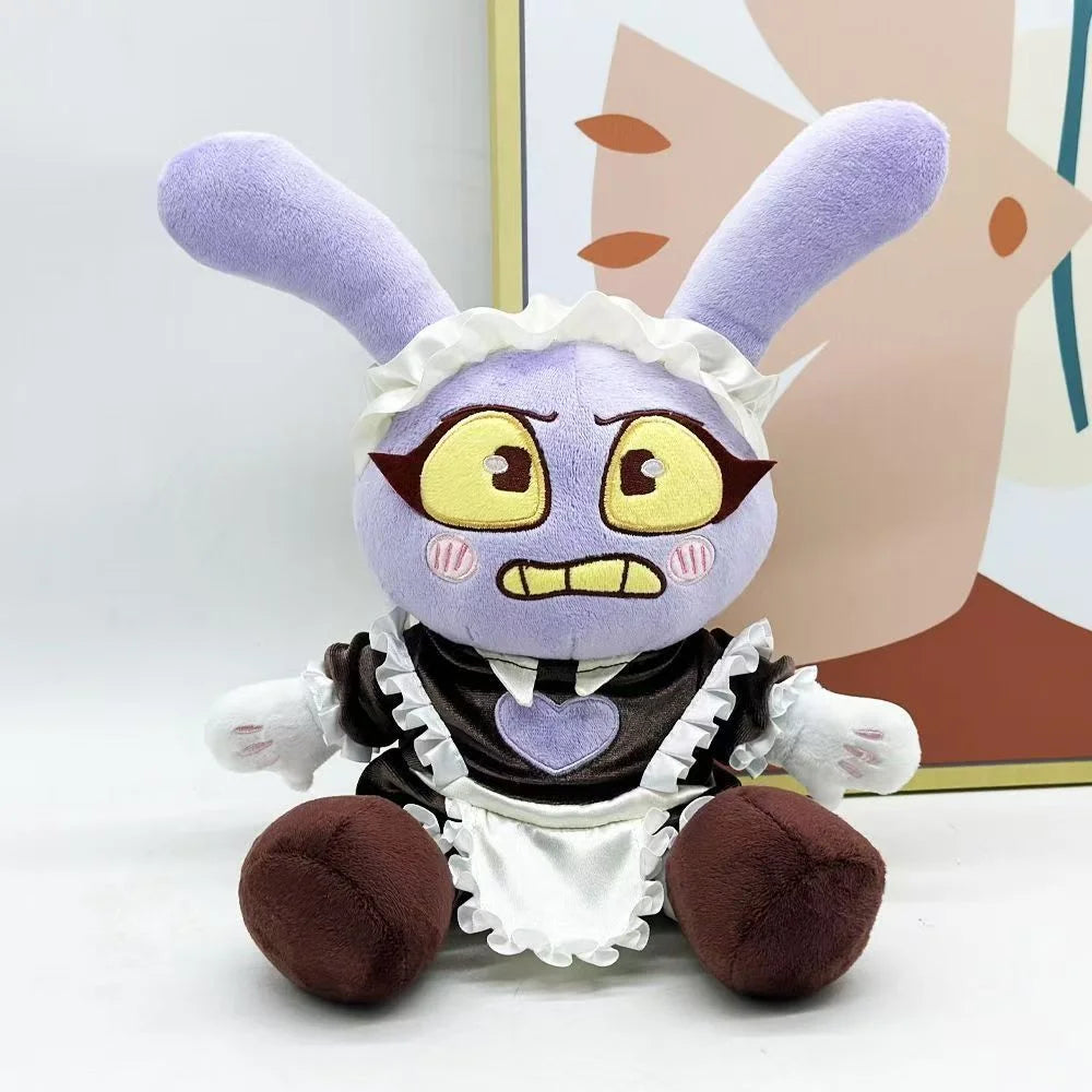 25cm Maid Jax Plush Toy Stuffed Rabbit Doll Soft Cuddly Character For Girls Room Birthday Gift Decor