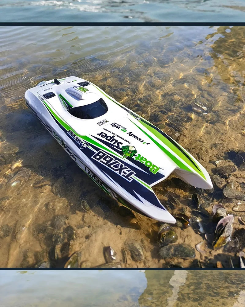 TX768 RC Boat 2.4G Brushless High Speed Remote Control Ship 30km/h