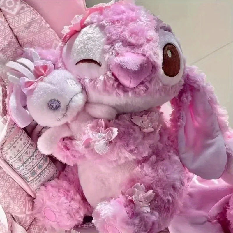 23cm Disney Stitch Sakura Plush Toy - Healing Style, Cute Gift for Girls & Lovely Collectible Decor