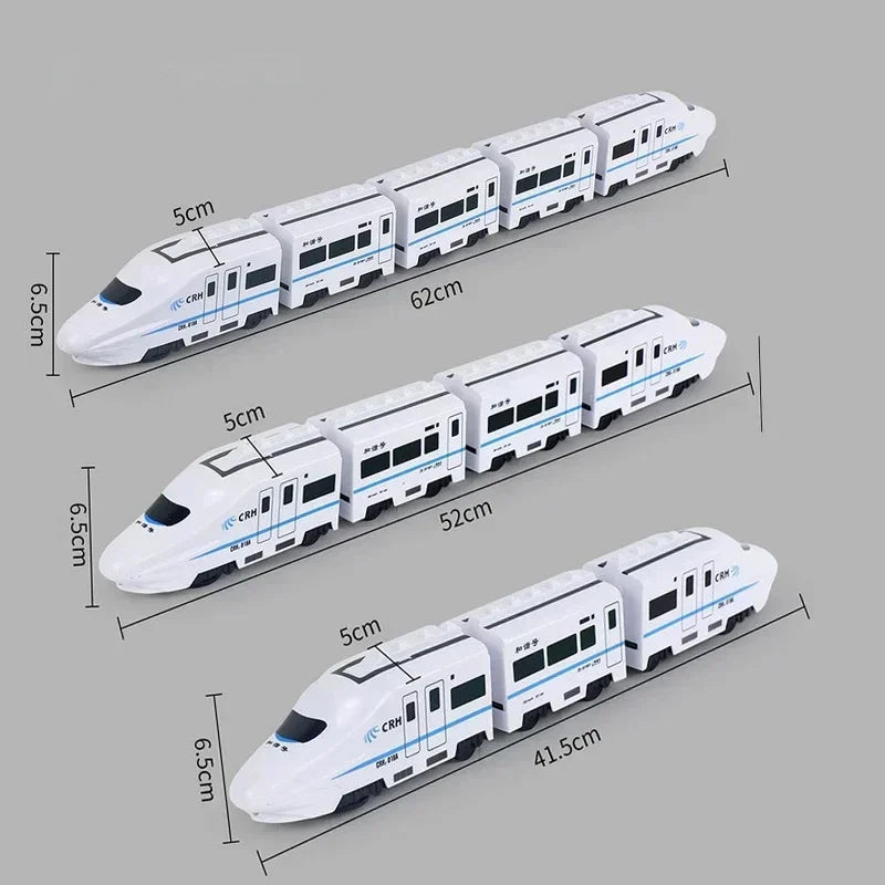 Kids Simulation High-speed Railway  Sound Light Train Toys