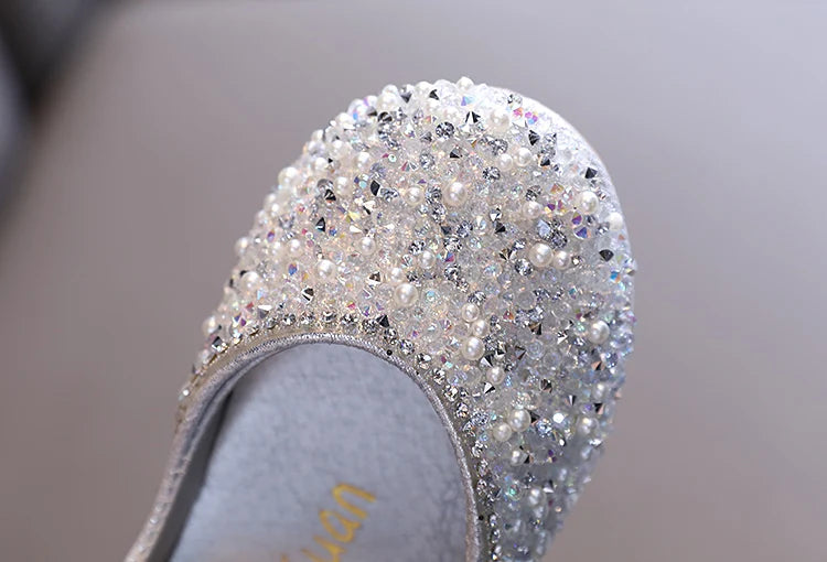 Girl's Princess Shoes Summer Glimmer Round Toe Party Dance Flat Shoe