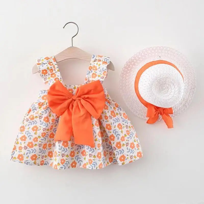 Baby Girl Dress Summer Princess Sundress Cotton Newborn Toddler Outfit