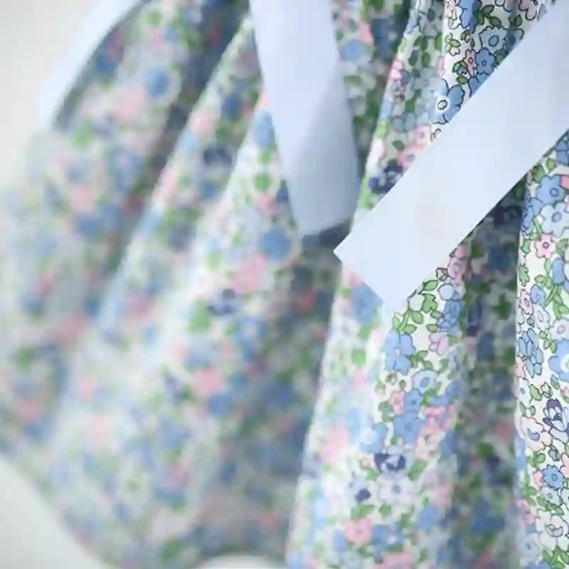Leni Baby Girl Floral Dress with Sweet Bow - 9 Months to 4 Years