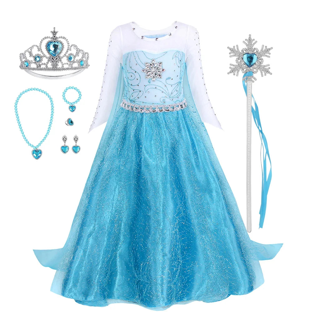 Elsa Princess Costume for Girls - Perfect for Parties