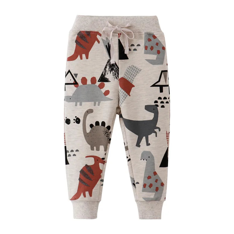 Mario Sweatpants Trousers Autumn Spring Dinosaur Drawstring Baby