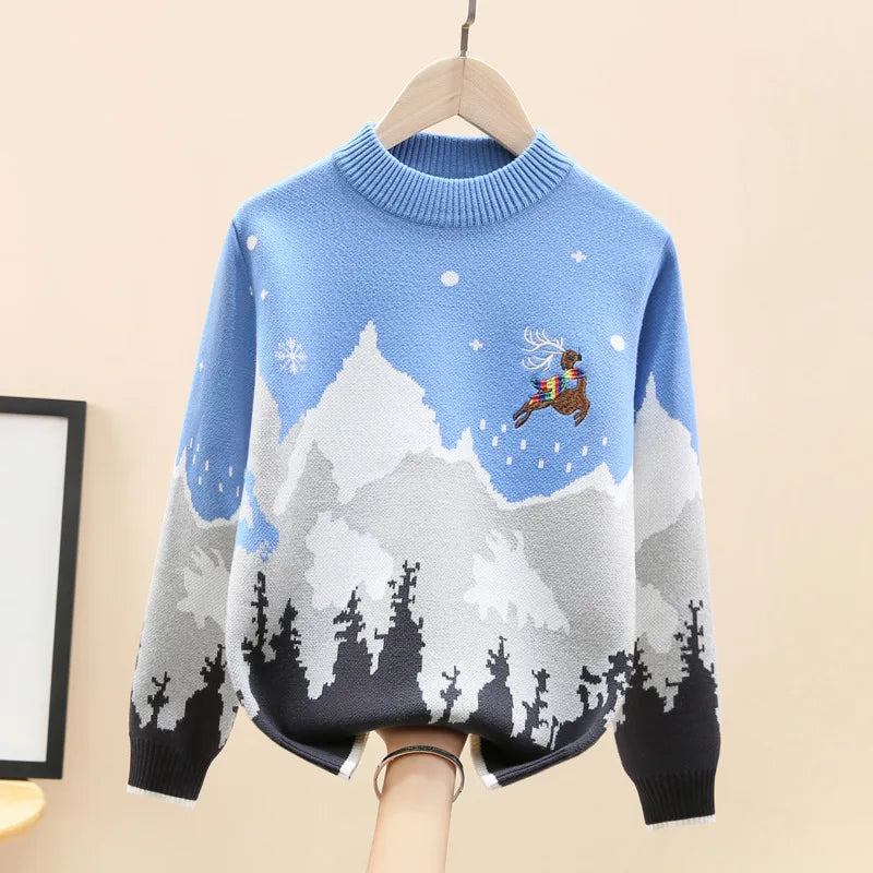 Carlos Cotton Knitted Warm Pullovers Sweater