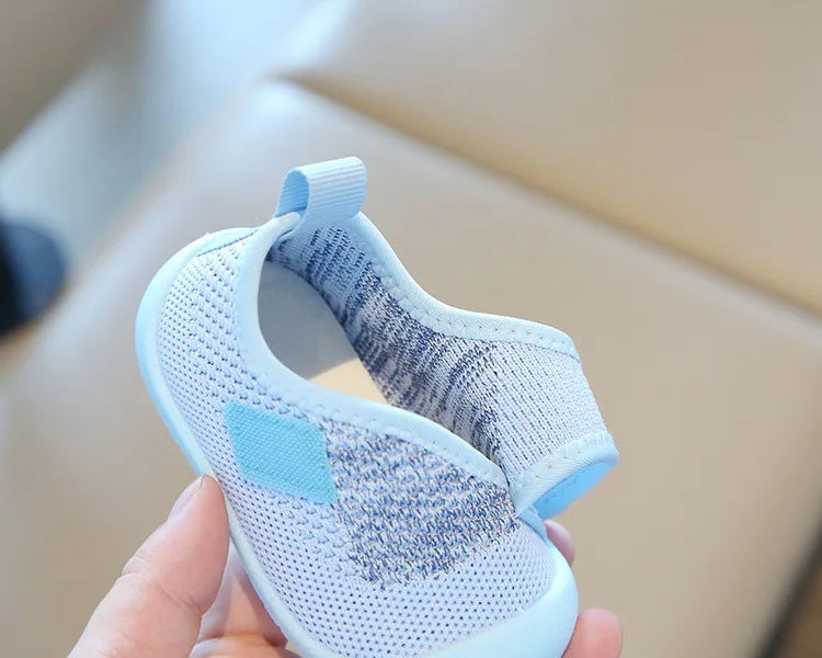 Baby Boys Girls Walking Shoes Spring Autumn Kids Casual Shoes Mesh Children Soft Sole Anti Slip Infant Newborn Knitted Shoes