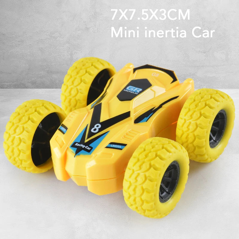 Mini Inertia Car Toys For Children Collision Automatic Turnover Double-Sided Running Car Toy