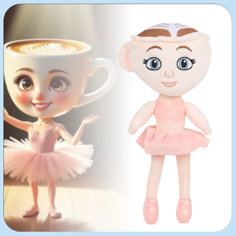 Tung Tung Tung Sahur Plush Toys Game Peripheral Figure Coffee Girl Dolls Italian Ballerina Cappuccino Toys Fans Girls Gifts