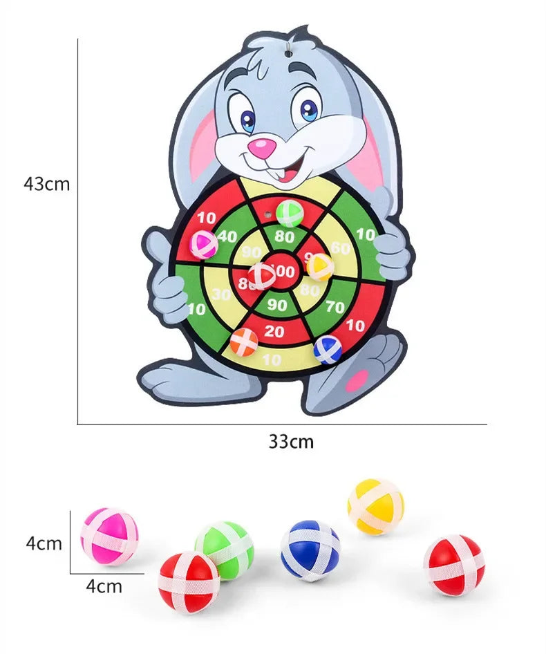 Educational Games Dart Board Baby Toy Stickey Ball Dart Montessori Games