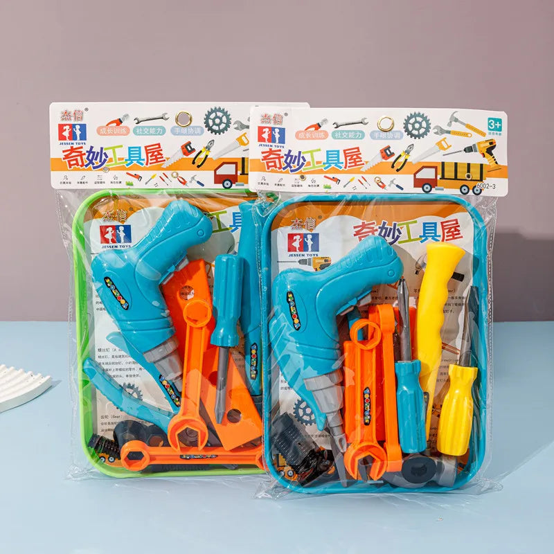 Children's Repair Tool Set Diy Pretend Play Toy for Boys Maintenance Tools Kit