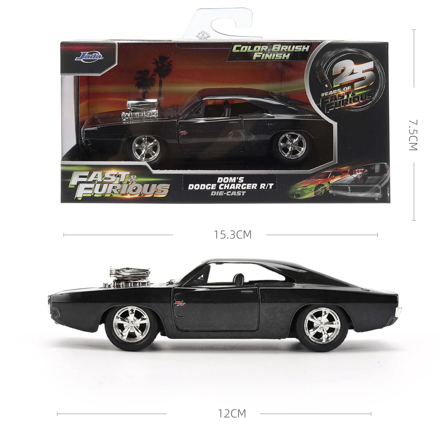 JADA 1:32 Diecast Alloy Car Model Fast Furious Jurassic Back Future Metal Toy Vehicle Collection Kids Gift Official Licensed