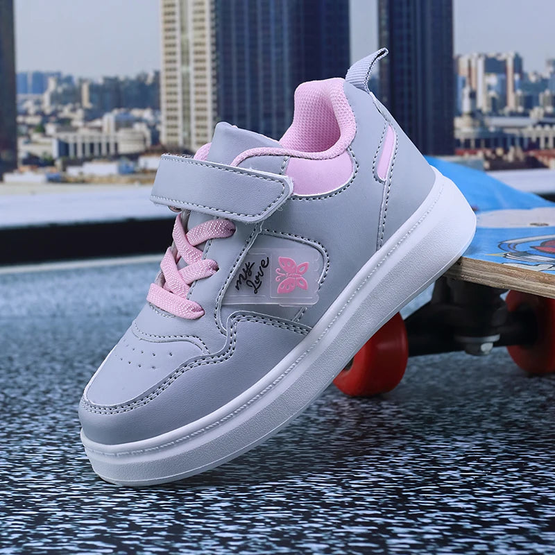 Children's Butterfly Casual Shoes Girls Fashionable Light Casual Sports Shoes
