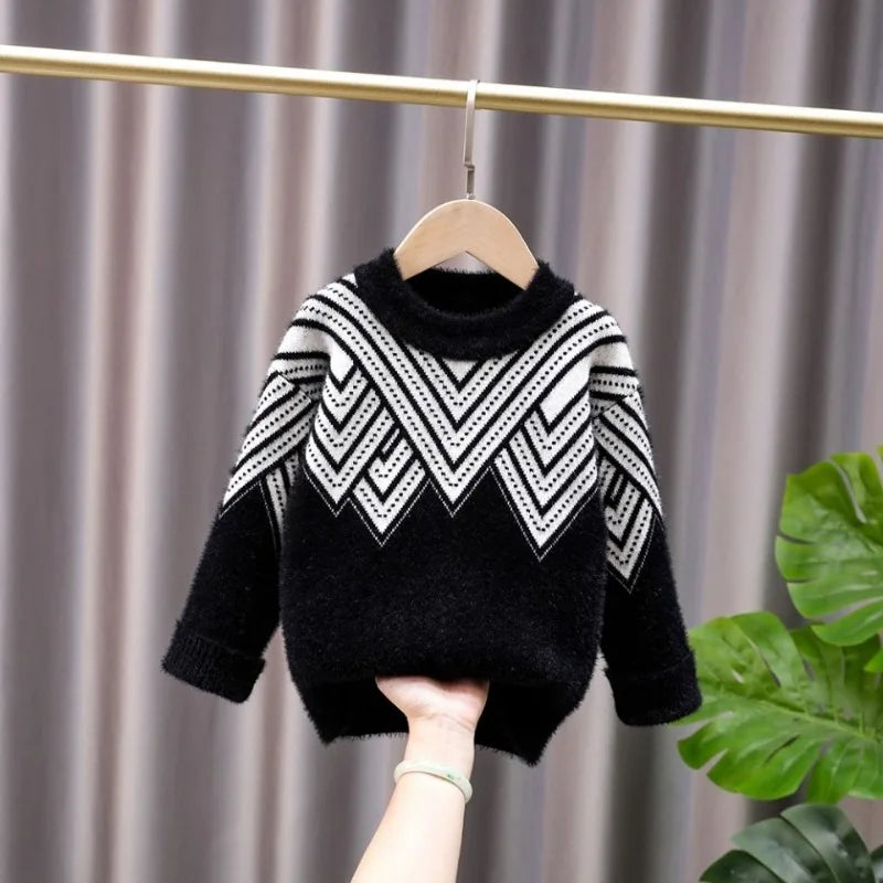 Ronald New Fashion Knitted Sweater - GuGuTon baby store - Baby Fashion - Toddlers Outfits - Babies Outfits - Toddler Clothes - Kids Clothing - Newborn Clothes - Newborn Wear - Kids Wear - Trending Clothes - Trending Outfits - Fall Fashion - Winter Fashion - Girls Clothes - Boys Clothes - Babies Wear - Kids Accessories - KidsWear - Summer Clothes - Summer Fashion - Summer Trend - Falls Sweaters - Tops - Bottom - Jeans - Blouse - Dresses - Newborn Dresses - Toys