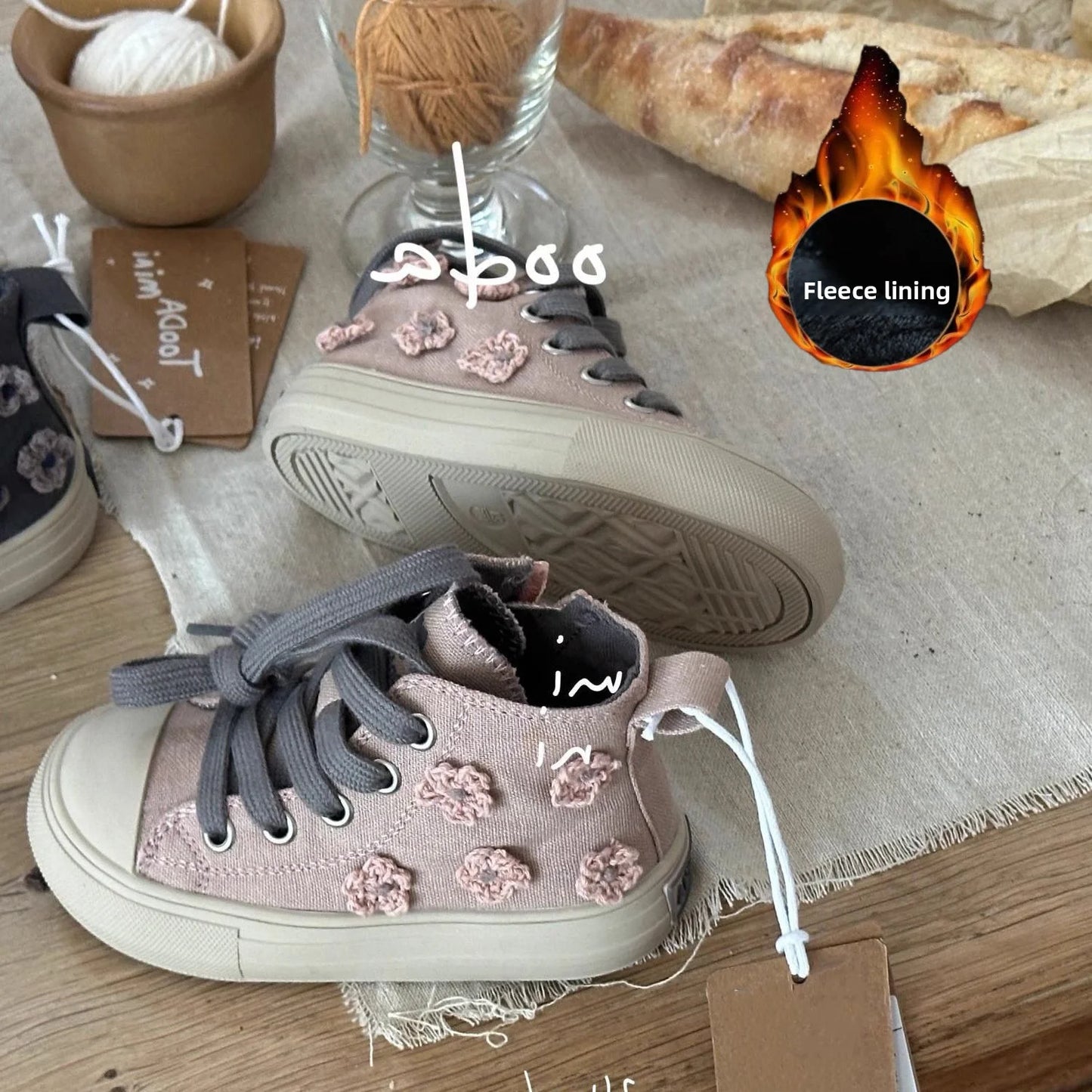 Children High Top Canvas Shoes Baby Soft Casual Shoes