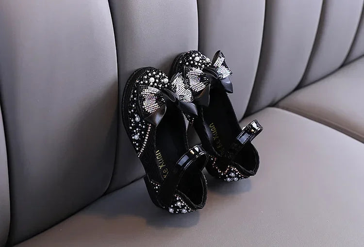 Sandals Toddler Girl Childrens Shoes Pearl Rhinestones Shining Kids Shoes