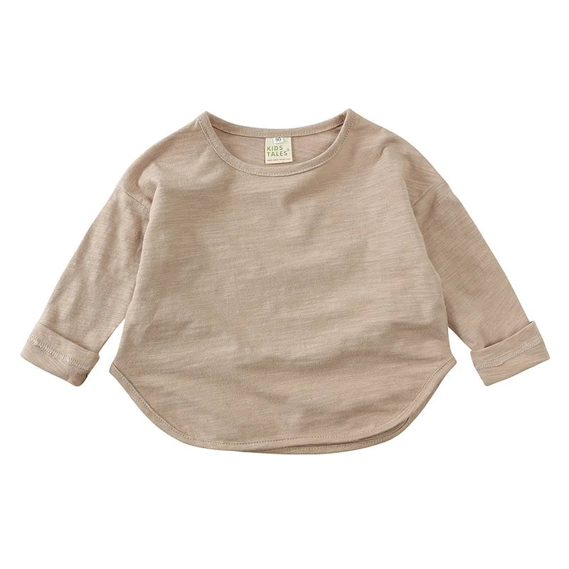Alfredo Boy O-neck Solid Casual Long Sleeves Tees - GuGuTon baby store - Baby Fashion - Toddlers Outfits - Babies Outfits - Toddler Clothes - Kids Clothing - Newborn Clothes - Newborn Wear - Kids Wear - Trending Clothes - Trending Outfits - Fall Fashion - Winter Fashion - Girls Clothes - Boys Clothes - Babies Wear - Kids Accessories - KidsWear - Summer Clothes - Summer Fashion - Summer Trend - Falls Sweaters - Tops - Bottom - Jeans - Blouse - Dresses - Newborn Dresses - Toys