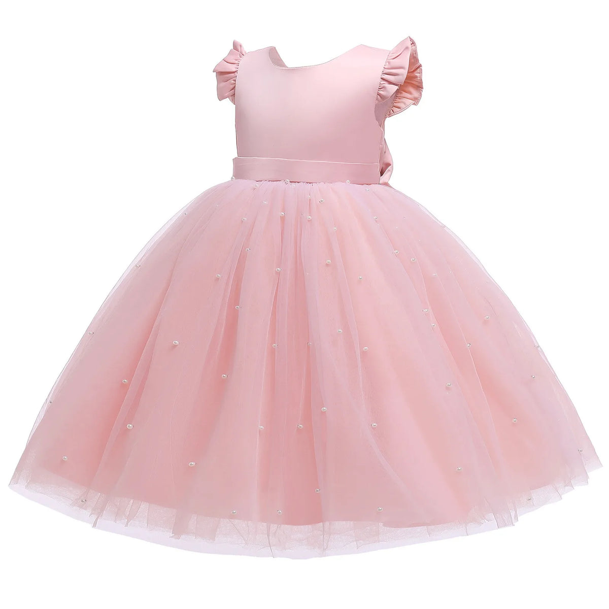4-9 Years Old Pompadour Dress Cute Girl Dress