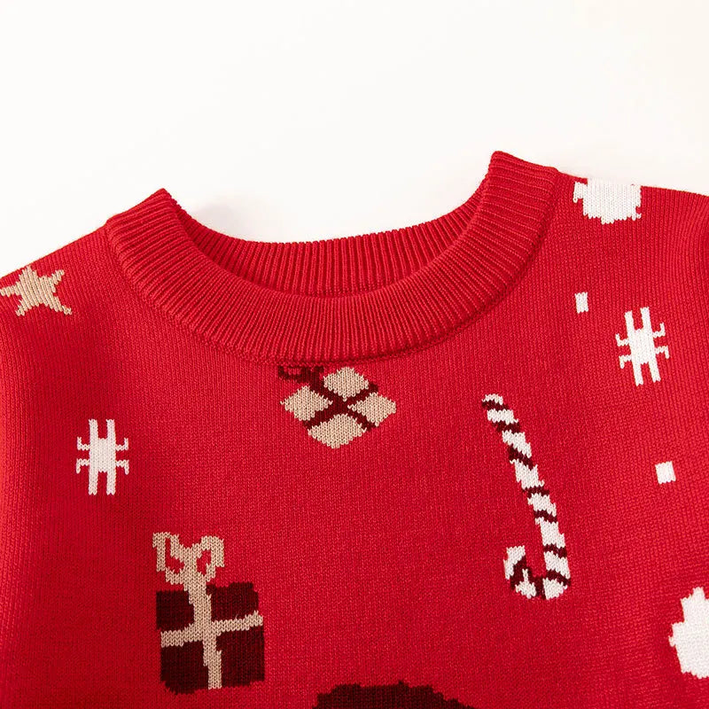 Lucas Warm Bottom Pullover Knit Christmas Sweater