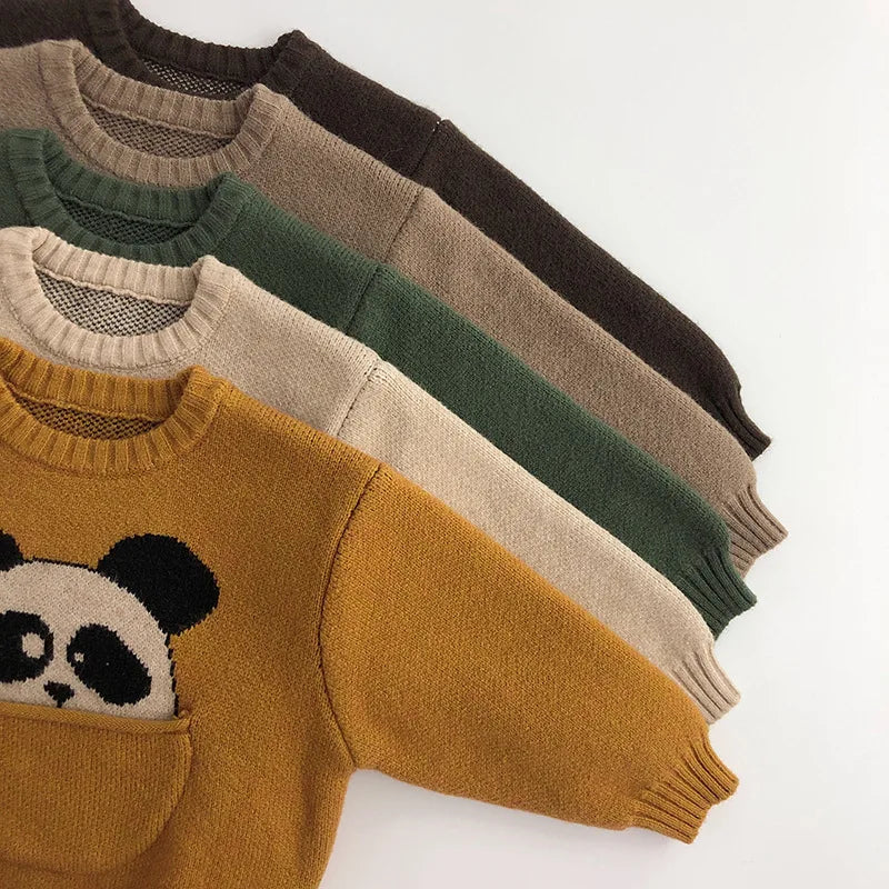 Gaby Cartoon Boys Knitwear Korean Style Sweater