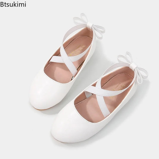 2026 New Girl Shoe Girl Christmas Shoes Party Performance Ballet Flats Slip on Boat Shoes