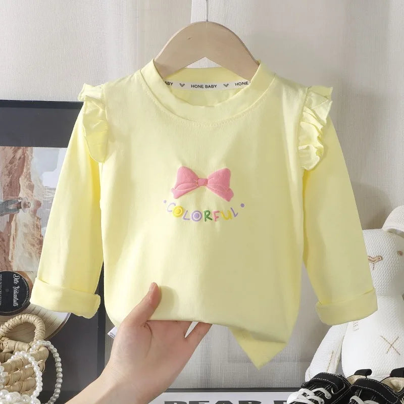 Amanda Girls Cotton Long Sleeve Tops