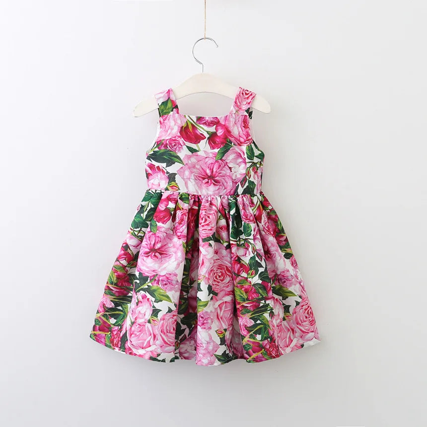 Kids Party Dresses For Girls Printed Evening Princess Girls Dresses