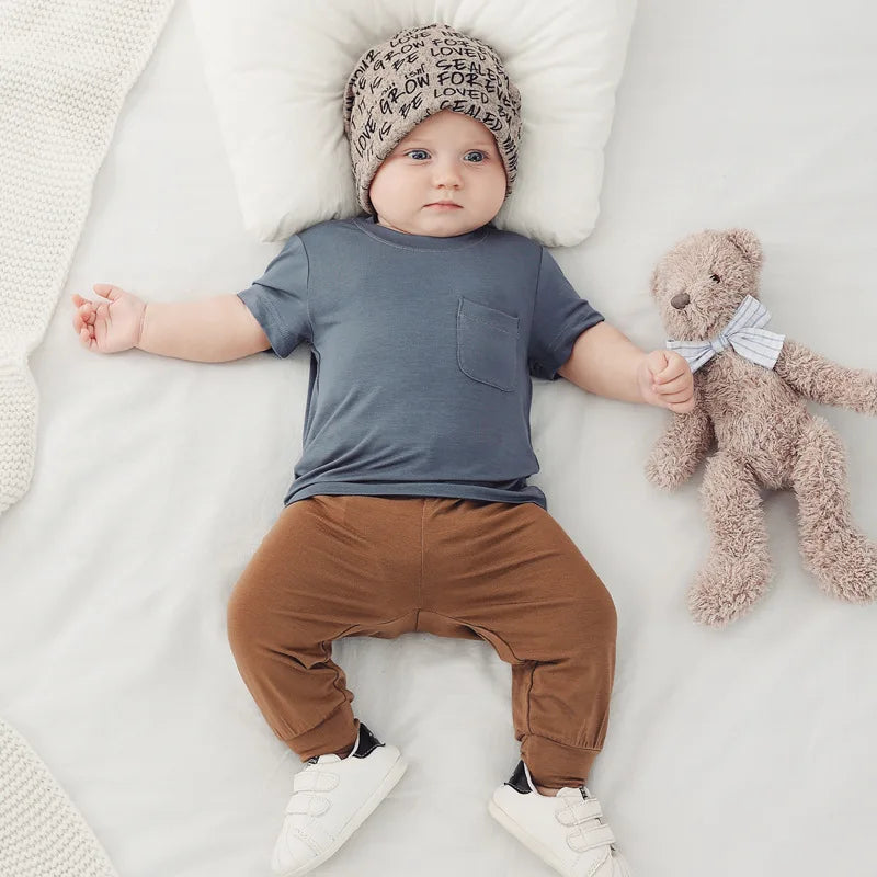 Steven Bamboo Fiber Infant Tees - GuGuTon baby store - Baby Fashion - Toddlers Outfits - Babies Outfits - Toddler Clothes - Kids Clothing - Newborn Clothes - Newborn Wear - Kids Wear - Trending Clothes - Trending Outfits - Fall Fashion - Winter Fashion - Girls Clothes - Boys Clothes - Babies Wear - Kids Accessories - KidsWear - Summer Clothes - Summer Fashion - Summer Trend - Falls Sweaters - Tops - Bottom - Jeans - Blouse - Dresses - Newborn Dresses - Toys